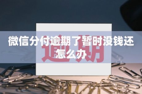 微信分付逾期了暂时没钱还怎么办